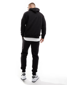 DTT overhead hoodie & jogger tracksuit set black