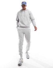 Load image into Gallery viewer, DTT overhead hoodie &amp; jogger tracksuit set in light grey marl