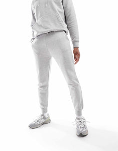 DTT overhead hoodie & jogger tracksuit set in light grey marl