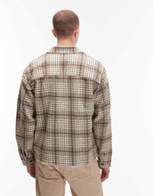 Load image into Gallery viewer, Obey parker flannel zip up shirt jacket beige