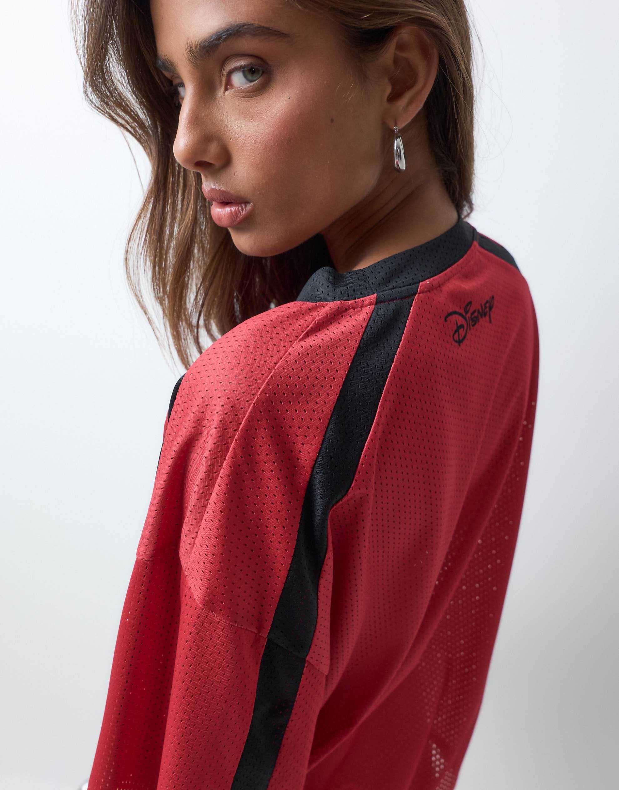 DESIGN Disney airtex mesh oversized t-shirt varsity
