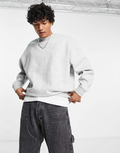 Weekday oversized sweatshirt grey