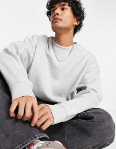 Weekday oversized sweatshirt grey