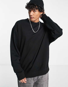 Weekday oversized sweatshirt black