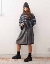 Load image into Gallery viewer, Monki boxy jumper with faded stripe blue