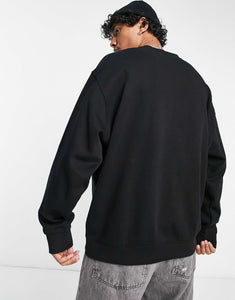 Weekday oversized sweatshirt black