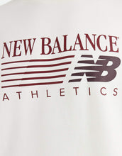 Load image into Gallery viewer, New Balance reimagined graphic fleece sweatshirt off white