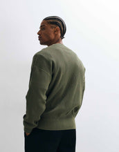 Load image into Gallery viewer, HUGO Blue Showdy chest script sweatshirt green