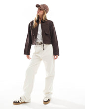 Load image into Gallery viewer, DESIGN canvas jacket chocolate