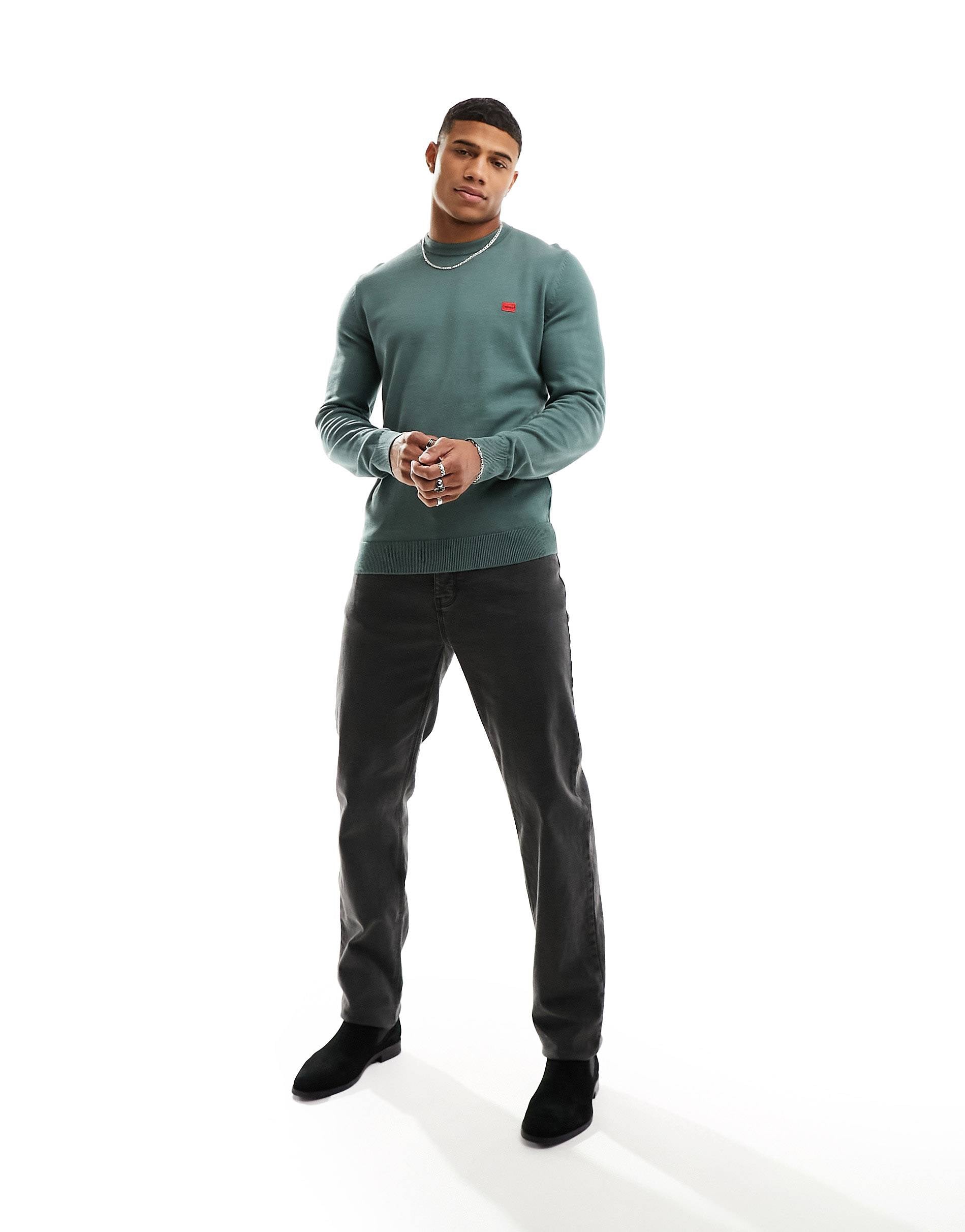 HUGO San Cassius jumper green