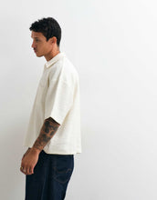 Load image into Gallery viewer, DESIGN oversized 3/4 length sleeve textured fabric beige.