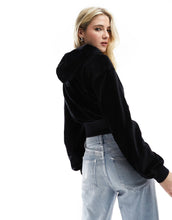 Load image into Gallery viewer, Tommy Jeans velour hoodie black