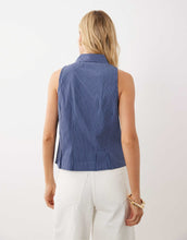 Load image into Gallery viewer, Mango Teen sleeveless shirt blue stripe