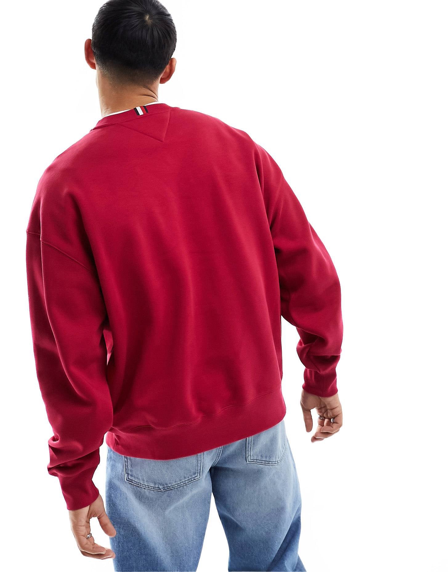 n\'shpishop Tommy burgundy sweatshirt – monotype Hilfiger