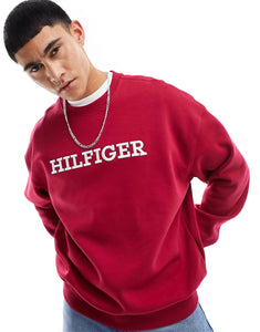 Tommy Hilfiger monotype sweatshirt burgundy