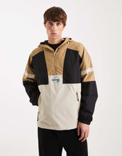 Load image into Gallery viewer, Tommy Jeans colour block water proof anorak hood brown black