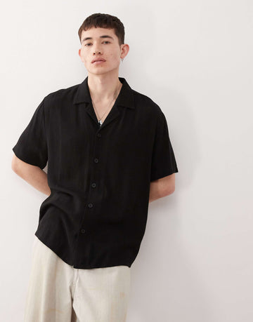 Reclaimed Vintage oversized shirt black