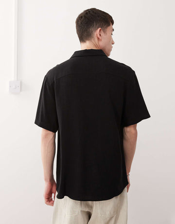 Reclaimed Vintage oversized shirt black
