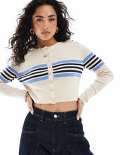 Load image into Gallery viewer, Monki cropped cardigan beige