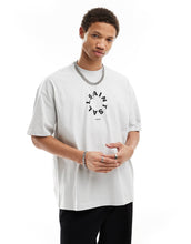 Load image into Gallery viewer, AllSaints Tierra oversized t-shirt cool grey.