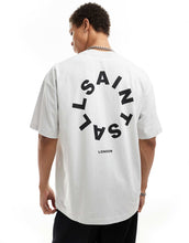 Load image into Gallery viewer, AllSaints Tierra oversized t-shirt cool grey.