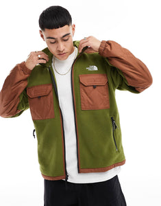 The North Face Royal Arch  fleece olive green brown
