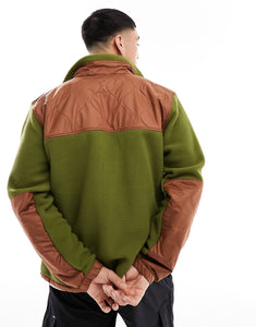 The North Face Royal Arch  fleece olive green brown