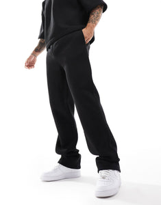 DESIGN co-ord boxy tee sweatshirt & jogger black