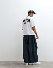 Load image into Gallery viewer, DESIGN boxy oversized t-shirt cut sew panelling white