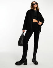 Load image into Gallery viewer, DESIGN quilt lined harrington jacket black