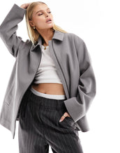 Load image into Gallery viewer, DESIGN quilt lined harrington jacket grey