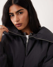 Load image into Gallery viewer, Mango padded zip through bomber jacket grey