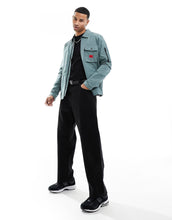 Load image into Gallery viewer, HUGO Emmond zip thru overshirt green