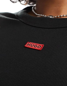 HUGO Nemalia knit dress black