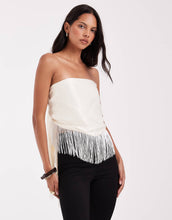 Load image into Gallery viewer, DESIGN satin multiway scarf top ivory