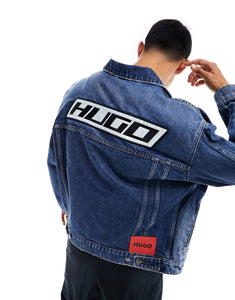 HUGO 026/2 relaxed fit denim jacket blue