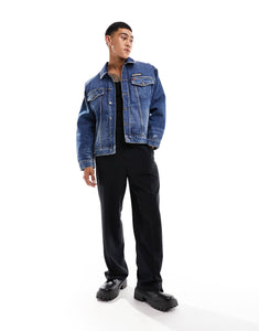 HUGO 026/2 relaxed fit denim jacket blue