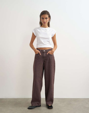 Cinch low rise relaxed jean chocolate