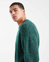 Load image into Gallery viewer, Cotton On box fit fuzzy crew knit green