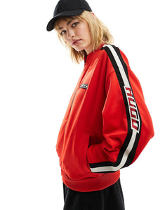 HUGO Dagonia logo track jacket red