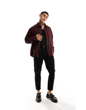 Load image into Gallery viewer, HUGO Erato oversized check shirt red
