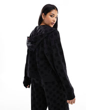 Load image into Gallery viewer, Hugo flocky hoodie black