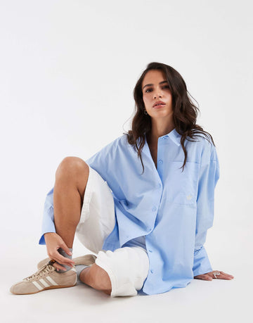 adidas Originals long sleeve shirt light blue