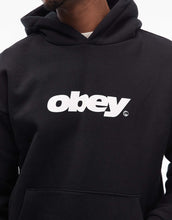 Load image into Gallery viewer, Obey bounce heavyweight oversized pullover hoodie black