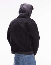 Load image into Gallery viewer, Obey vernon zip up coach jacket navy pinstripe