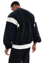 Load image into Gallery viewer, DESIGN oversized polar fleece sweatshirt colour block