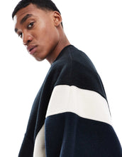 Load image into Gallery viewer, DESIGN oversized polar fleece sweatshirt colour block