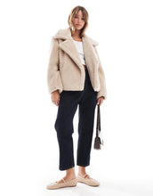 Load image into Gallery viewer, Threadbare borg jacket collar stone