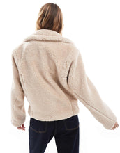 Load image into Gallery viewer, Threadbare borg jacket collar stone