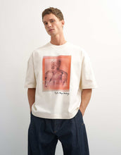 Load image into Gallery viewer, Topman x Paul Majek abstract portrait graphic t-shirt embroidery ecru